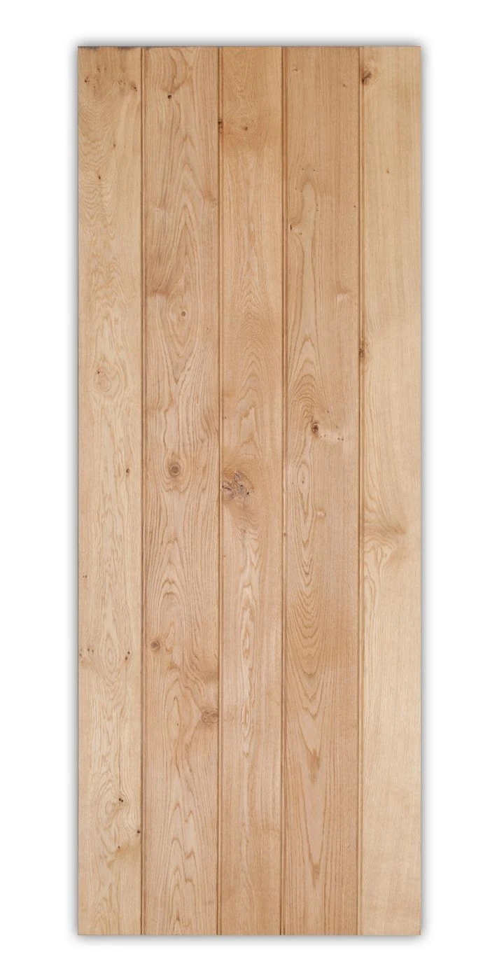 Solid Oak Ledge And Braced Rustic Bead And Butt Door 5 Solid Oak Ledge And Braced Rustic Bead And Butt Door - Image 3