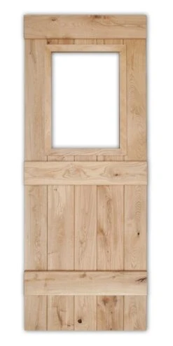 Solid Oak 3 Ledge Glazed Rustic Bead And Butt Cottage Door -Home Door Shop sd rustic 3 ledged glazed door