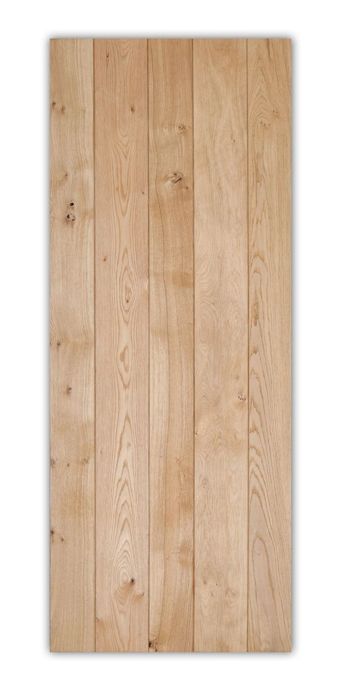 Solid Oak Ledge And Braced Rustic V Groove Door 5 Solid Oak Ledge And Braced Rustic V Groove Door - Image 3