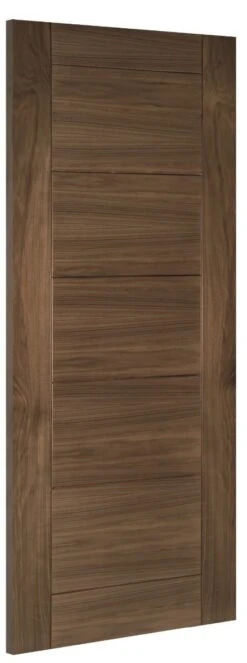 Seville Pre-finished Walnut Fire Door -Home Door Shop seville walnut s angled 1