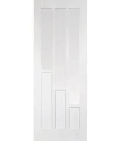 Coventry White Primed Clear Glazed 6 Panel Internal Door