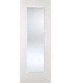 Eindhoven White Primed 1 Panel Glazed Internal Door