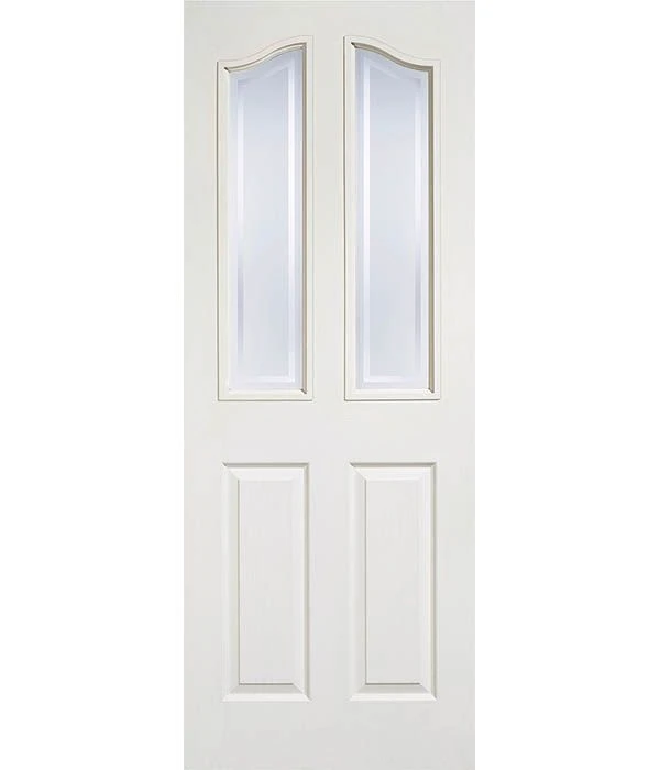 Textured Mayfair White Moulded Glazed Internal Door 3 Textured Mayfair White Moulded Glazed Internal Door