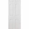 Smooth 6 Panel White Moulded FD30 Internal Fire Door -Home Door Shop white moulded smooth 6p square top opt 1