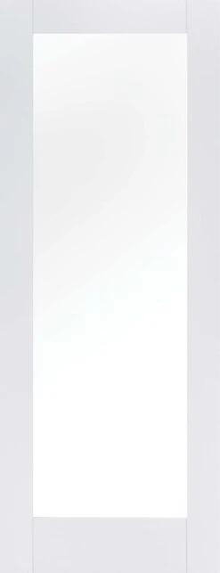 White Primed Pattern 10 Clear Glazed Internal Door