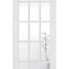SA Clear Glazed 15L White Primed Internal Door 1 SA Clear Glazed 15L White Primed Internal Door -Home Door Shop white sa glazed 15l 1