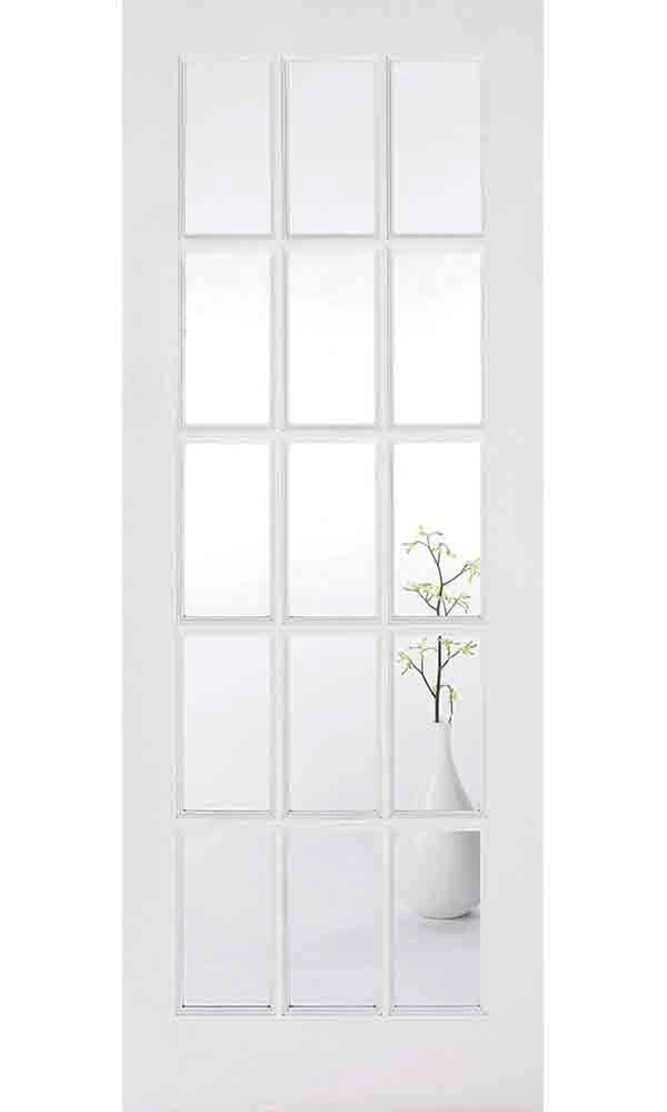 SA Clear Glazed 15L White Primed Internal Door 3 SA Clear Glazed 15L White Primed Internal Door