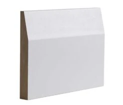 White Primed Half Splayed Skirting Boards Pack Of 4